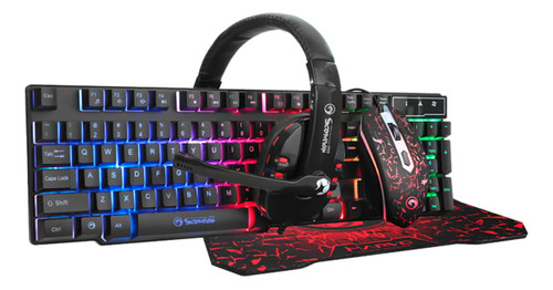 Combo Gaming 4en1 Marvo Cm370 Ergonómico - Signetic