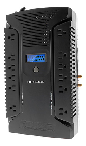 Imagen 2 de 3 de Ups Interactivo 750va 450w Pantalla Lcd 12 Tomas Ht-750lcd