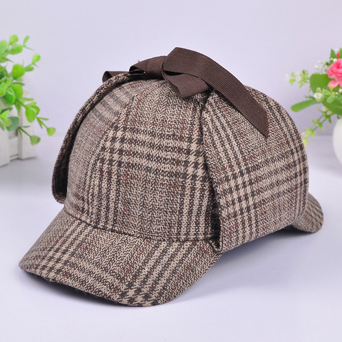 Sherlock Holmes Cosplay Boina Chapéu De Detetive