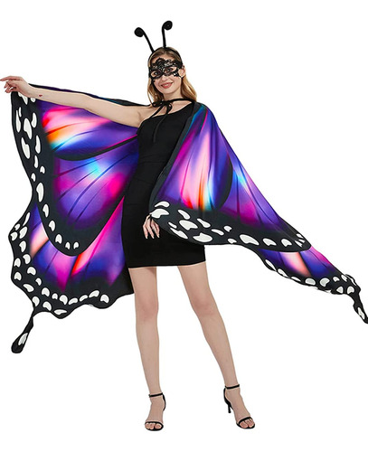 Disfraz De Mariposa Capa De Ala Para Mujeres Talla Única