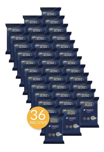 Imagem 1 de 5 de Kit Lenço Umedecido Antisséptico Bigfral 16cmx75cm 720 Uni