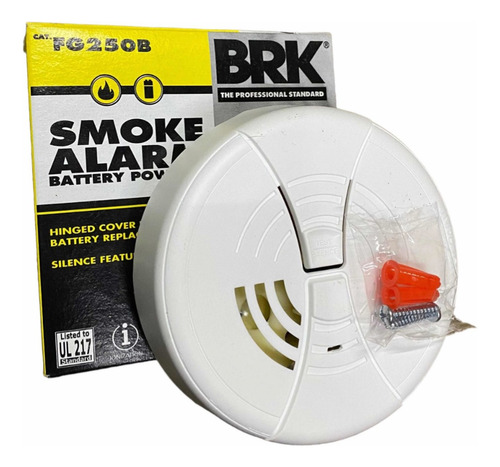 3 Detector De Humo Brk Smoke Alarm Fg250b 85 Db 59m2