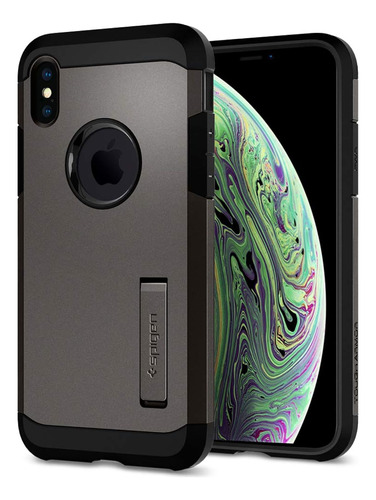 Spigen Funda iPhone XS, iPhone X Funda With Kickstand, Tough