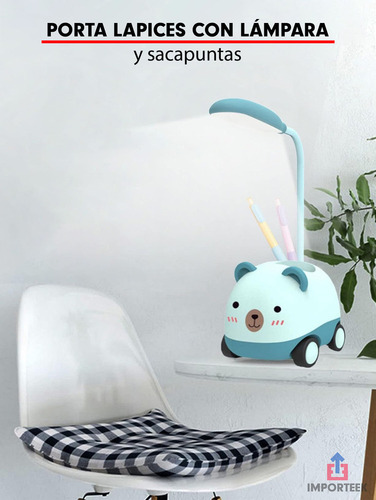 . Lampara Escritorio Led Recargable Usb Ajustable 360