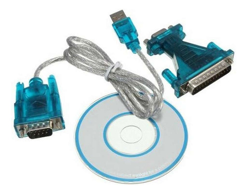 Cable Adaptador Usb Serial Rs232 9 Pin Db9 Pc Notebook Db25