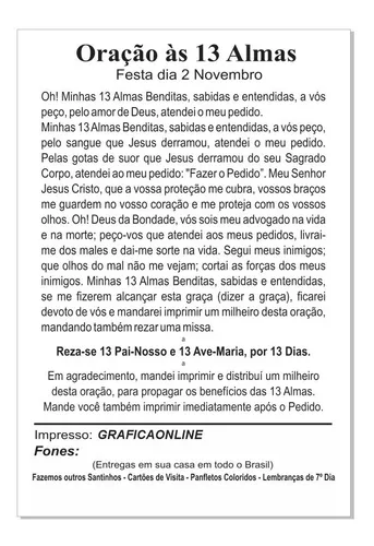 Santinho Salmo 23 1000 Unidades Com Oração No Verso em Promoção na