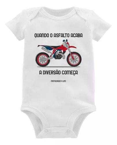 Body bebê Motocross Life Style - Comprar em Moricato