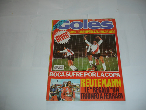 Revista Goles 1553 Maradona River Reutemann Quilmes Excelent