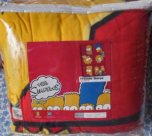 Frazada Sherpa Los Simpsons Original