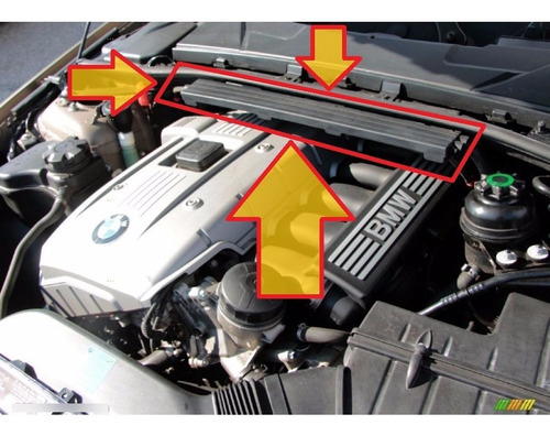 Tapa De Motor 2 Bmw 325i Serie 3 2.5 Lts Aut Mod 06-08 Oem