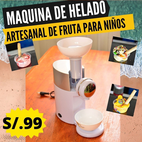 Imagen 3 de 9 de Maquina De Helado De Fruta Artesanal