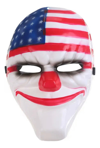 Mascara De Plástico Payaso Payday Robo Dallas Halloween