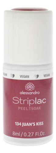 Esmalte De Uñas Alessandro Striplac Peel Or Soak 134 Juans K