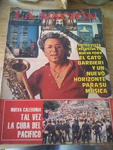 Revista La Nación El Gato Barbieri 15 Septiembre 1985