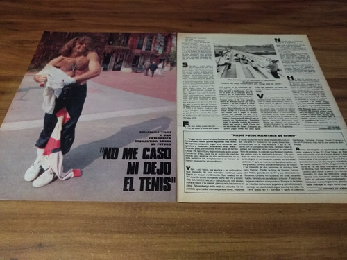 (p377) Guillermo Vilas * Clippings Revista 2 Pgs * 1978