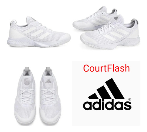 Tênis adidas Courtflash W Branco All Courts Quadras Duras