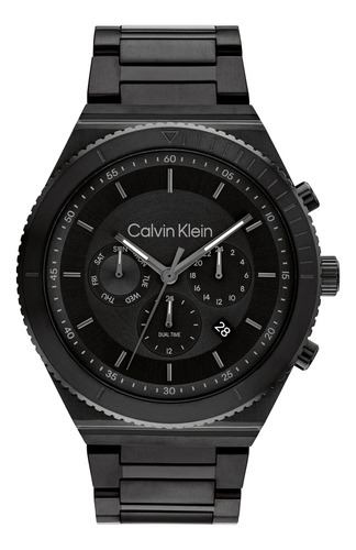 Reloj Calvin Klein Fearless Para Hombre 25200303 Negro
