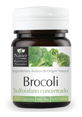 Brócoli Concentrado Sistema Inmunológico Natier 50 Cápsulas