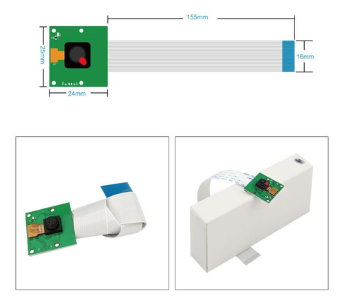 5 Megapíxeles 1080p Sensor Ov5647 Módulo De Cámara Con Cable