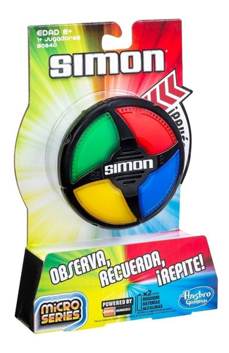 Simon Micro Series Juego Habilidad Original Hasbro Planeta