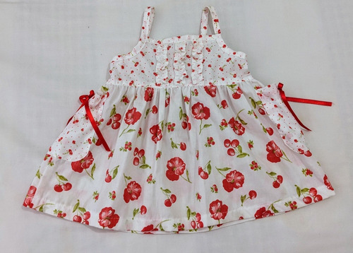 Vestido Beba Cerezas Poplin Excelente!