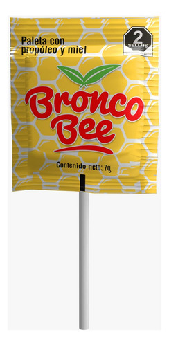 Paleta Con Propóleo Y Miel Bolsa Con 50 Piezas Broncobee