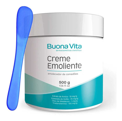 Creme Emoliente 500g Buona Vita Trieta 10% Amolecedor Cravos