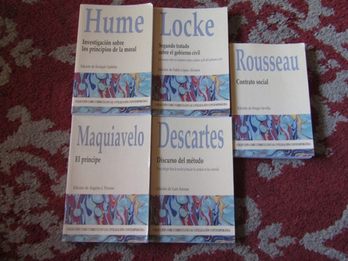 Filosofia: Descartes-locke-hume-maquiavelo-rousseau