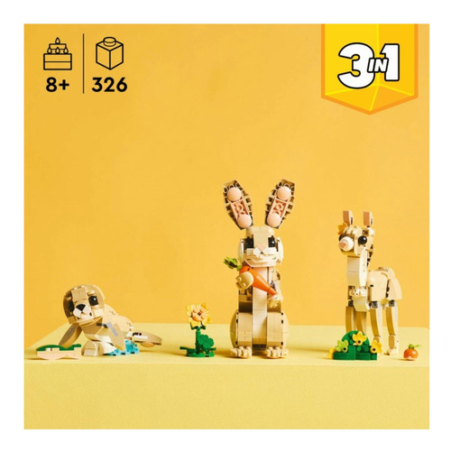 Lego® Creator 3en1 Lindo Conejito Juguete De Construcción