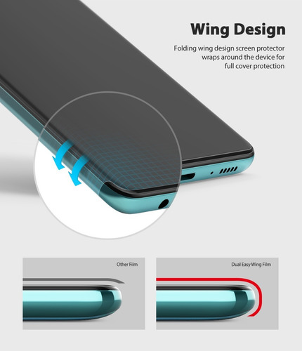 Imagen 6 de 10 de Film Dual Easy Wing Samsung A51 Ringke Pack X2 Con Alas Orig