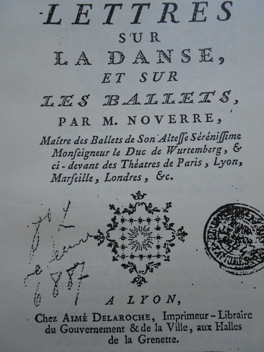 Imagen 3 de 8 de Lettres Sur La Danse Les Ballets Facsimil 1760