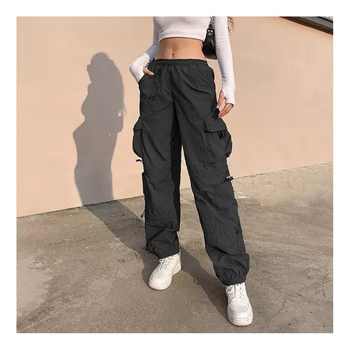 Pantalones De Mujer Cargo Pants Tipo Suelto Moda Para Dama
