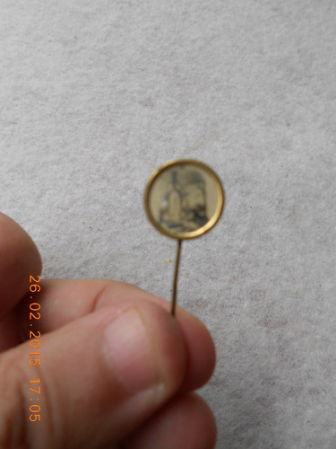 Lucheto Pin Con Alfiler Antiguo Virgen De Fátima 