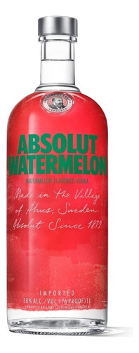 Vodka Absolut Watermelon (sandía) X 1000 Ml