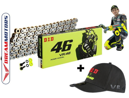 Corrente Edição Limitada Did Vr46 525 Boné Oficial Valentino