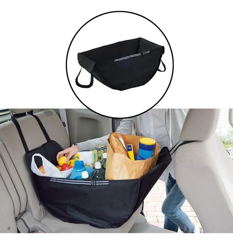 Cesta De Compras Negra Del Bolso Del Almacenamiento De La