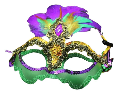 Disfraz De Halloween De Máscara De De Plumas Para Mujeres