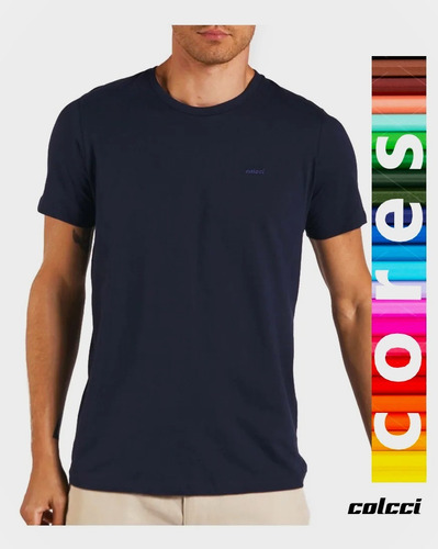 Camiseta T-shirt Colcci (escolha Cor) Básica Lisa Original