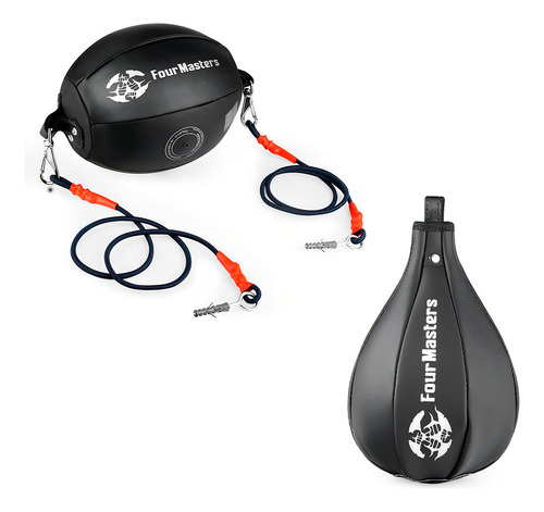 Pera Boxe Kit/Solo Punching Ball, bola de techo, color negro
