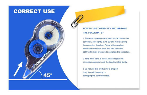 Fita Corretora Fácil Com Pegador Ergonômico