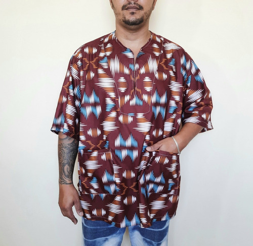 Imagem 4 de 6 de Blusa, Bata, Masculina, Tecido, Wilson