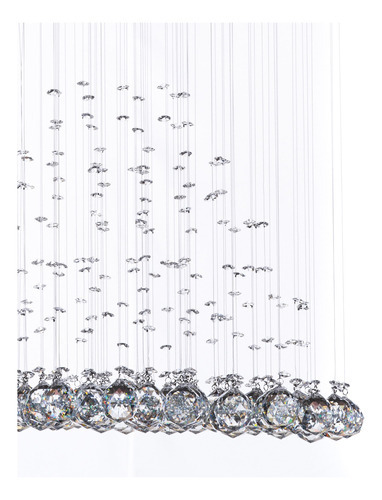 Candil Colgante Gamalux Williams Krystal Pirámide De 8 Luces