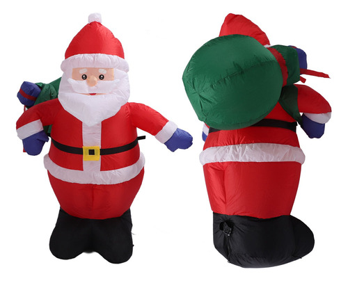 Bolsa De Regalo Inflable Para Decoración De Papá Noel De 3.9