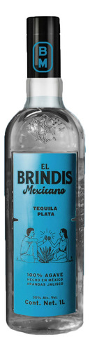 Pack De 12 Tequila Brindis Mexicano Plata 1 L