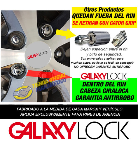 Lug Nuts Locks Vw Jetta Gli 2024 12 X 1.5 Mm Galaxylock