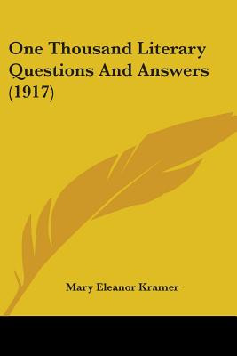 Libro One Thousand Literary Questions And Answers (1917) ...