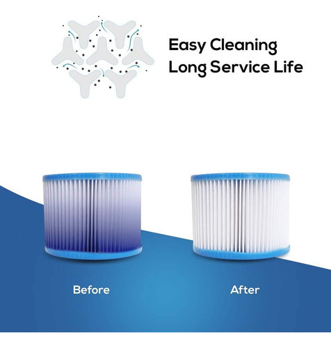 Cartucho De Filtro Tipo Vi De 6 Piezas Para Saluspa Lay-z-sp