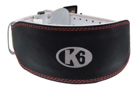 Cinturon K6 Bull De Cuero Para Pesas Ideal Gym Crossfit 