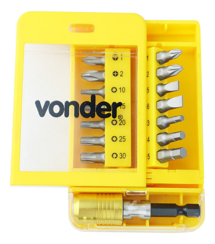Jogo De Bits Parafusadeira Bosch Makita Dewalt Vonder 1/4