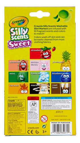 10 Plumones Sillyscents (olores Graciosos)